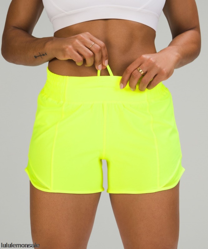Lululemon Damen DELULU266 | Highlight Gelb Hotty Hot Hochhaus Gefüttert Kurz 4